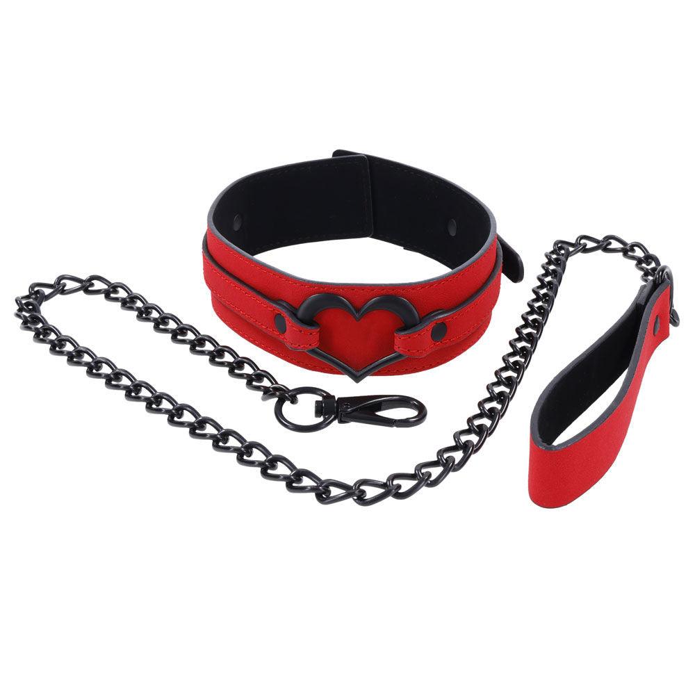 Amor Collar and Leash - Red - Love It Wet