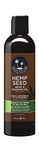 Hemp Seed Massage and Body Oil - Naked in the Woods - 8 Fl. Oz./ 237ml - Love It Wet