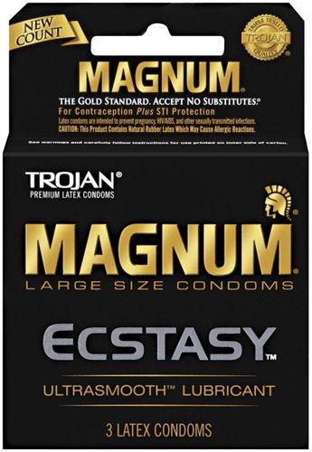 Trojan Magnum Ecstasy - 3 Pack - Love It Wet