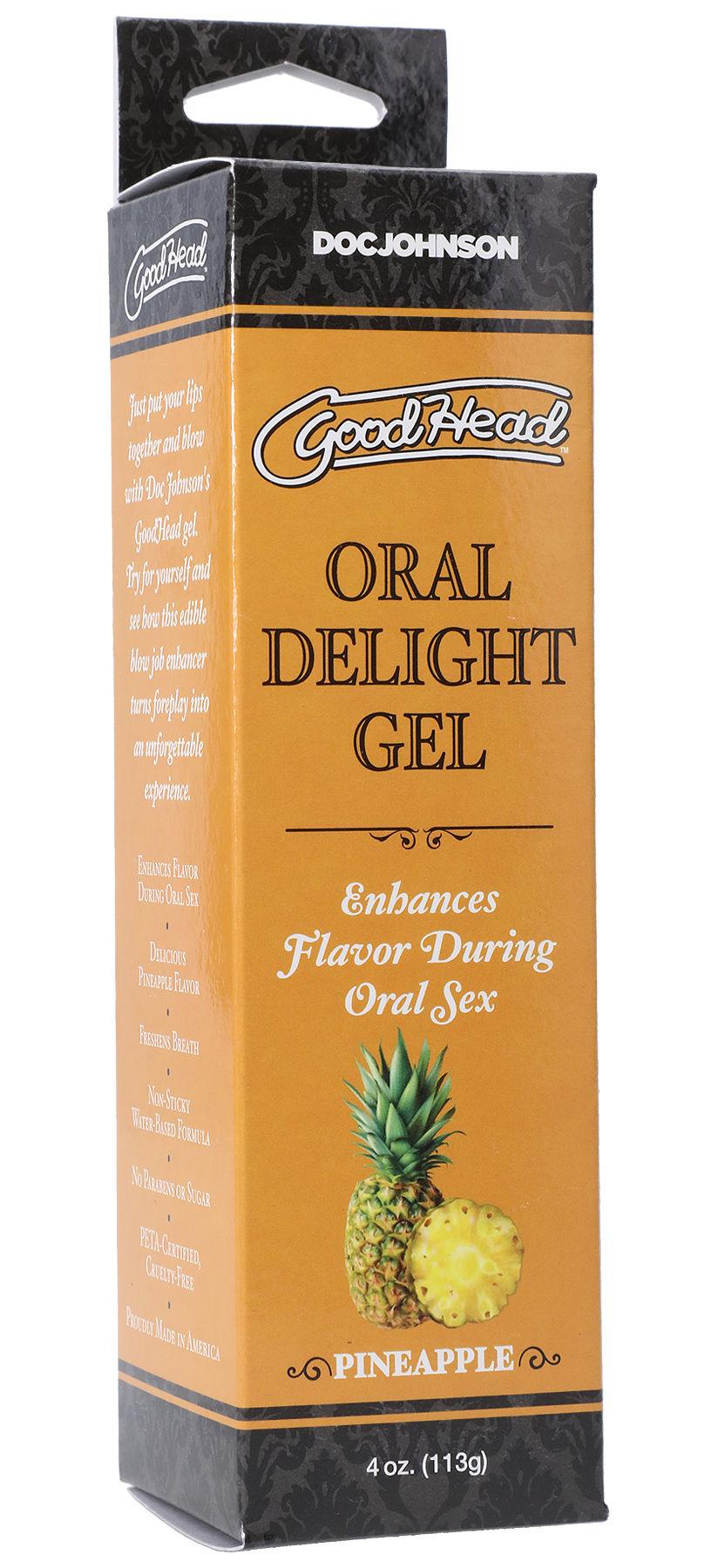 Goodhead - Oral Delight Gel - Pineapple - 4 Oz. - Love It Wet