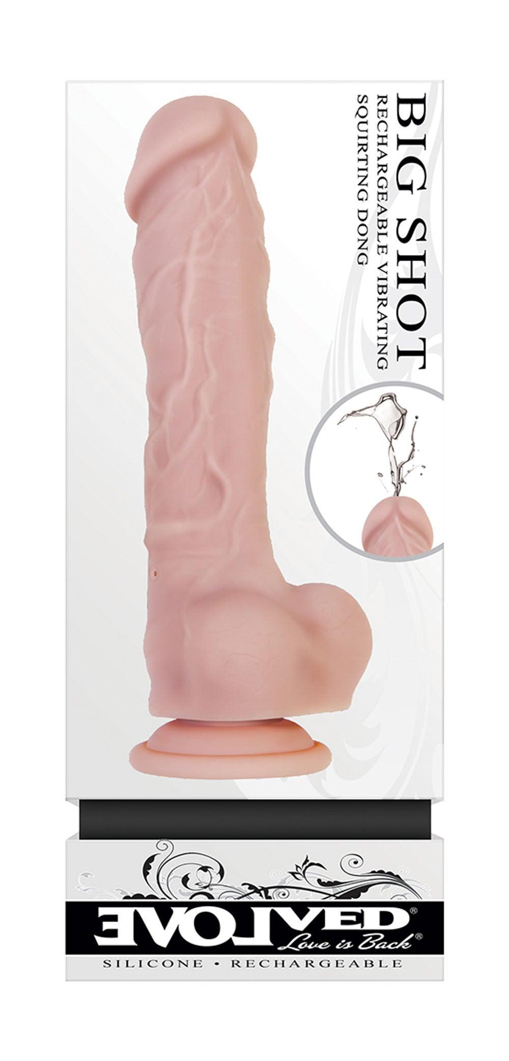 Evolved Big Shot Squirting Dildo - Love It Wet