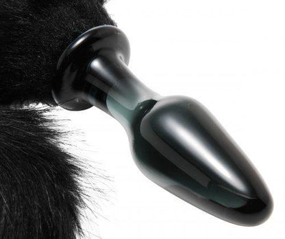 Midnight Fox Glass Plug With Tail - Love It Wet