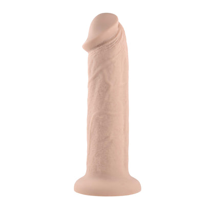 7 Inch Girthy Vibrating Dong - Light - Love It Wet