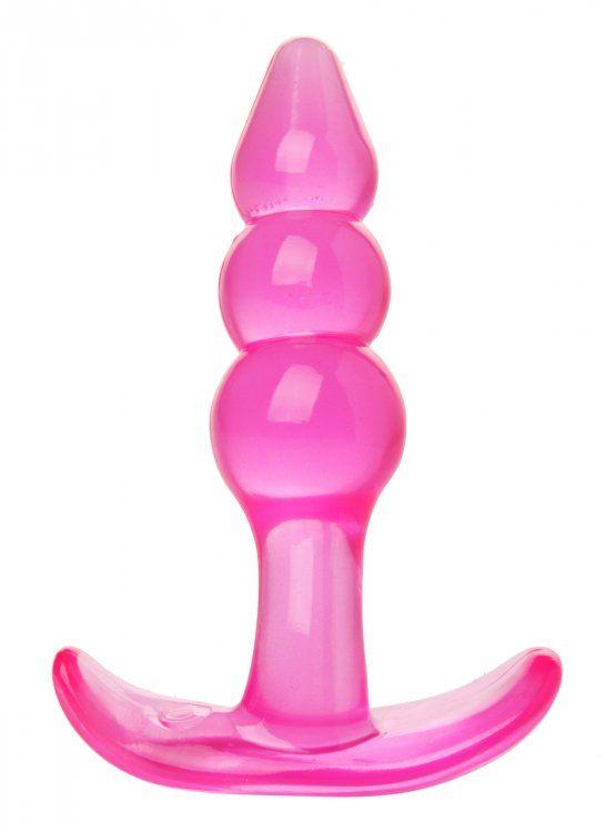 Bubbles Bumpy Starter Anal Plug - Pink - Love It Wet