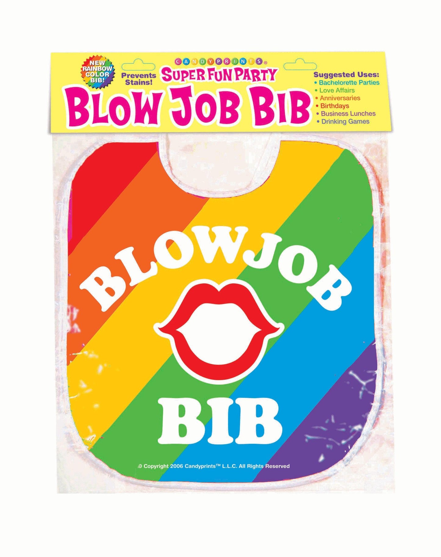 Blow Job Bib - Rainbow - Love It Wet