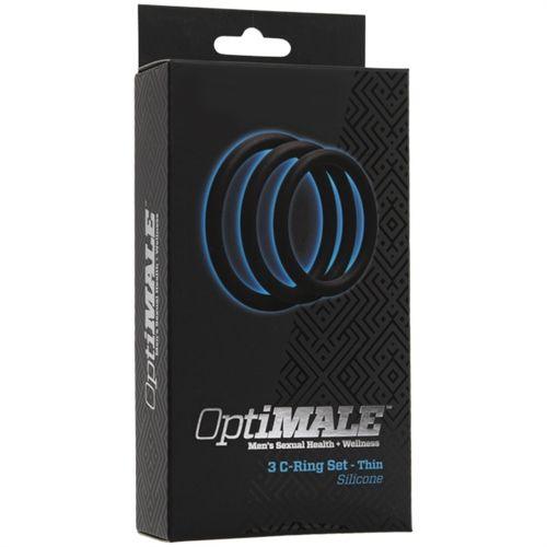 Optimale 3 C Ring Set - Thin - Black - Love It Wet