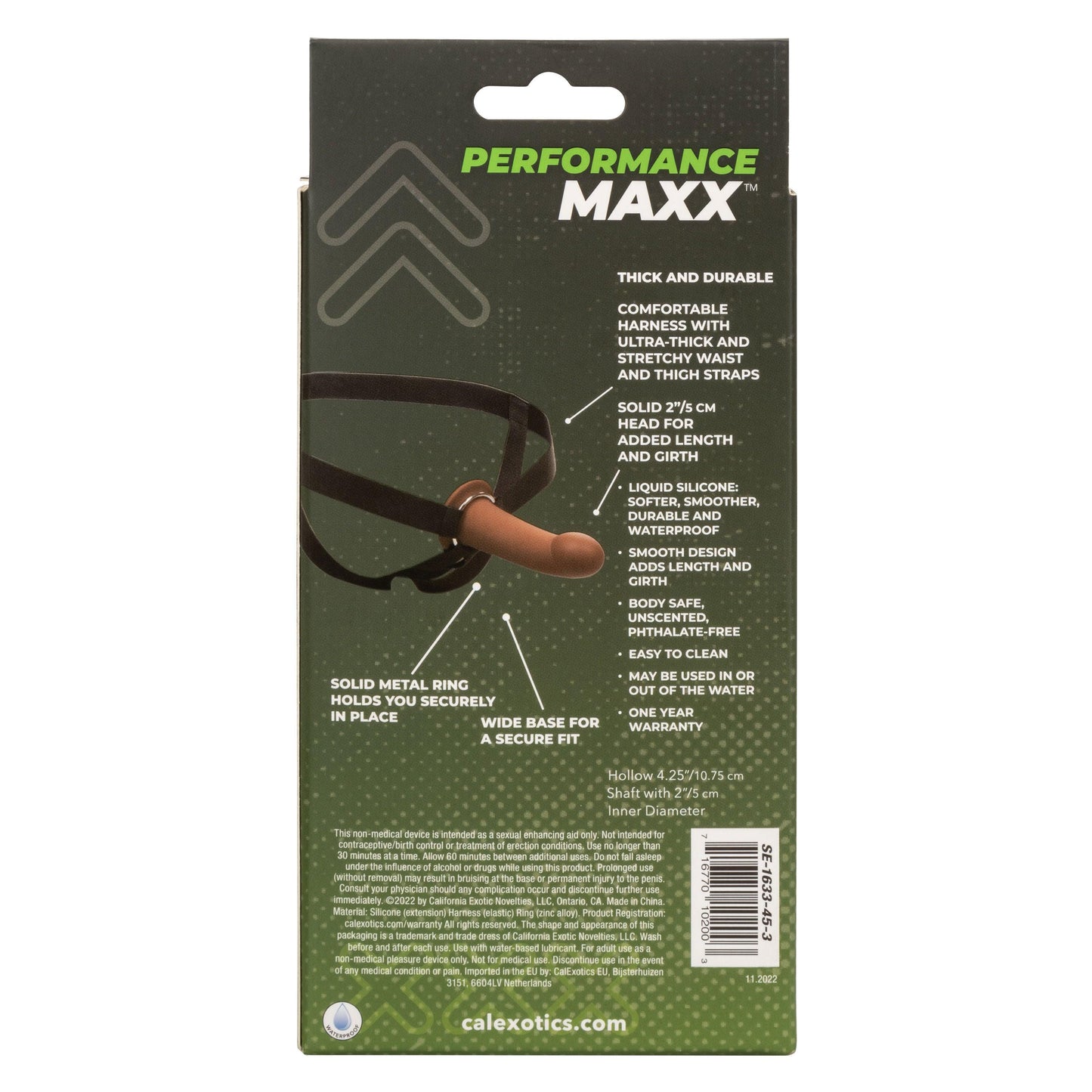 Performance Maxx Extension With Harness - Brown - Love It Wet