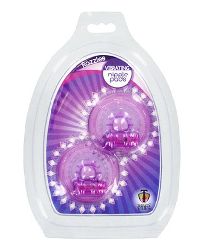 Razzles Vibrating Nipple Pads - Purple - Love It Wet