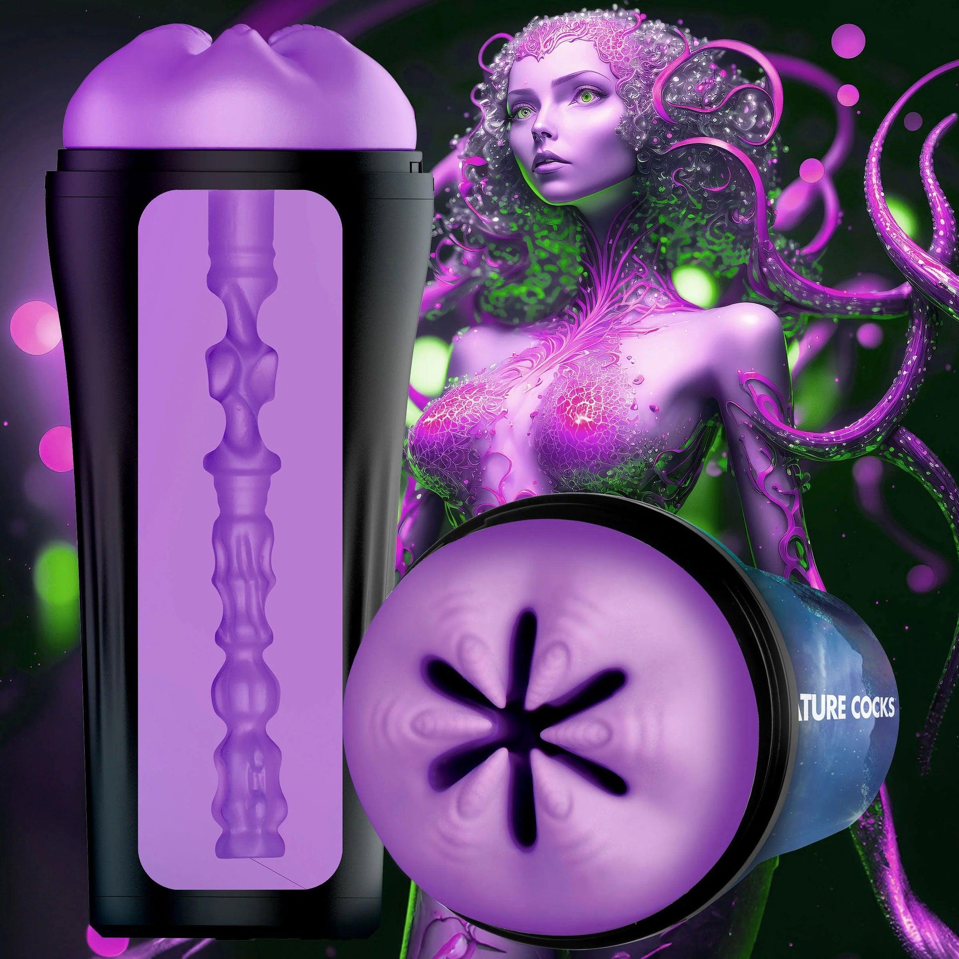 Wormhole Alien Stroker - Purple - Love It Wet