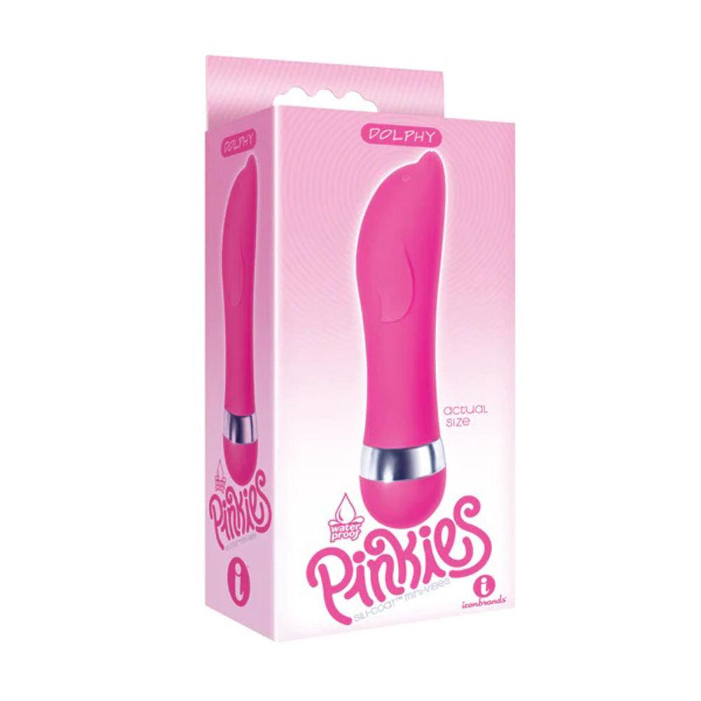 Pinkies Silicoat Mini-Vibe Dolphy - Pink - Love It Wet