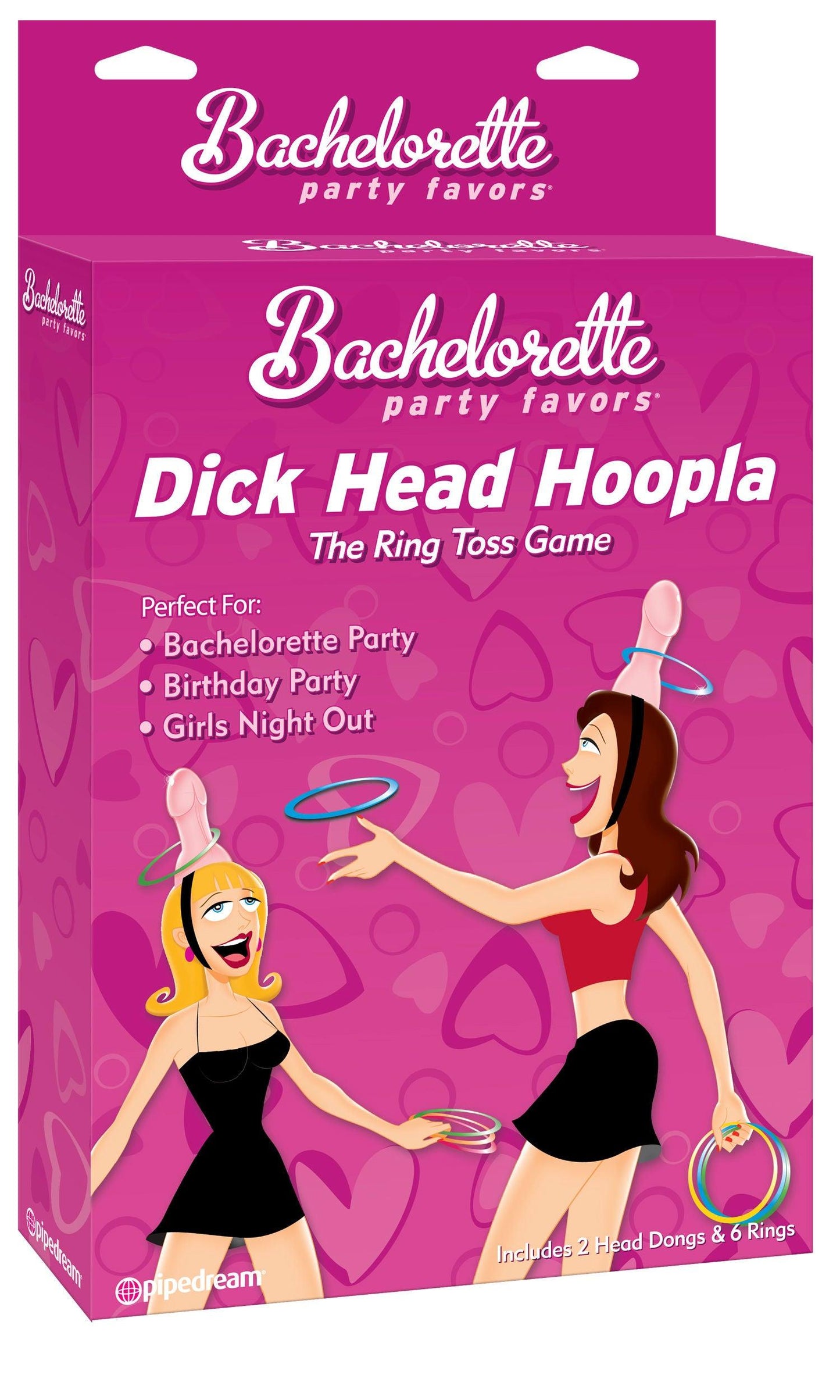 Bachelorette Party Favors Dick Head Hoopla - Love It Wet