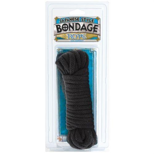 Bondage Rope - Cotton - Japanese Style - Black - Love It Wet