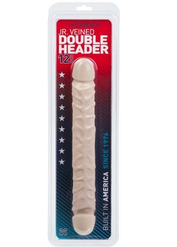 Jr. Veined Double Header 12 Inches - White - Love It Wet