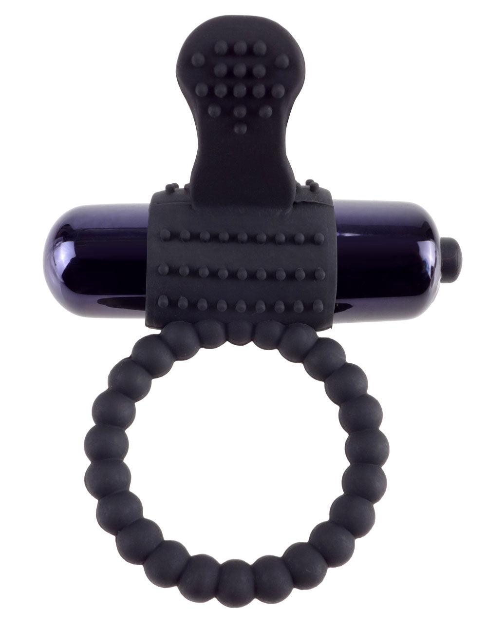 Fantasy C-Ringz Vibrating Silicone Super Ring Black - Love It Wet