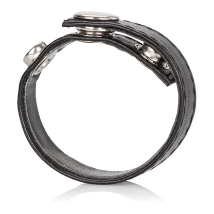 Leather Black 3-Snap Ring - Love It Wet