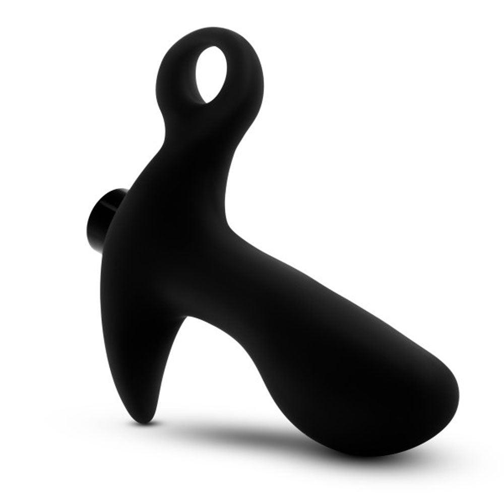 Anal Adventures- Platinum - Silicone Vibrating Prostate Massager 01 - Black - Love It Wet