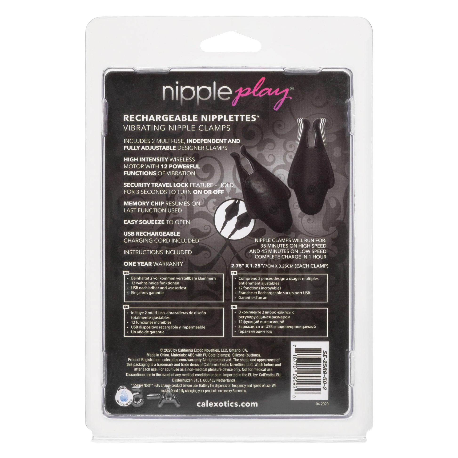 Nipple Play Rechargeable Nipplettes - Black - Love It Wet