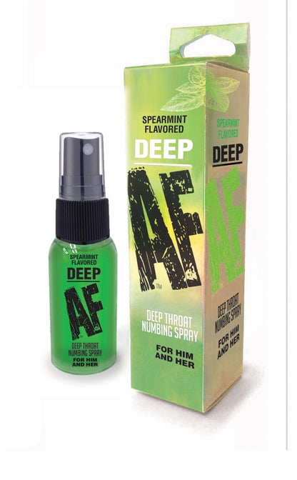 Deep Af - Spearmint Flavored Deep Throat Spray - 1 Oz - Love It Wet