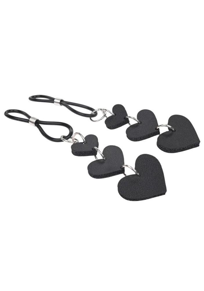 Heart Nipple Ties - Black - Love It Wet