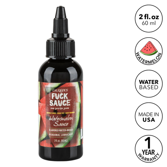 Fuck Sauce Flavored Water-Based Personal Lubricant - Watermelon - 2 Fl. Oz. - Love It Wet