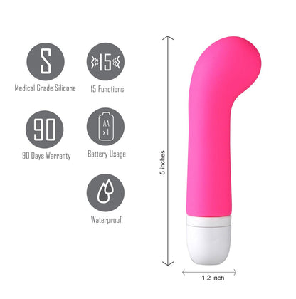 Ava Silicone Mini G-Spot Vibe - Pink - Love It Wet