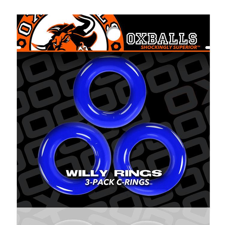 Willy Rings 3-Pack Cockrings - Black - Love It Wet