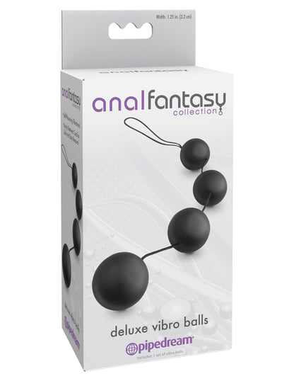 Anal Fantasy Collection Deluxe Vibro Balls - Black - Love It Wet