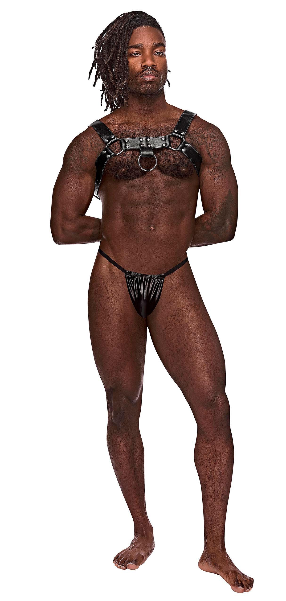 Aries Leather Harness - One Size - Black - Love It Wet