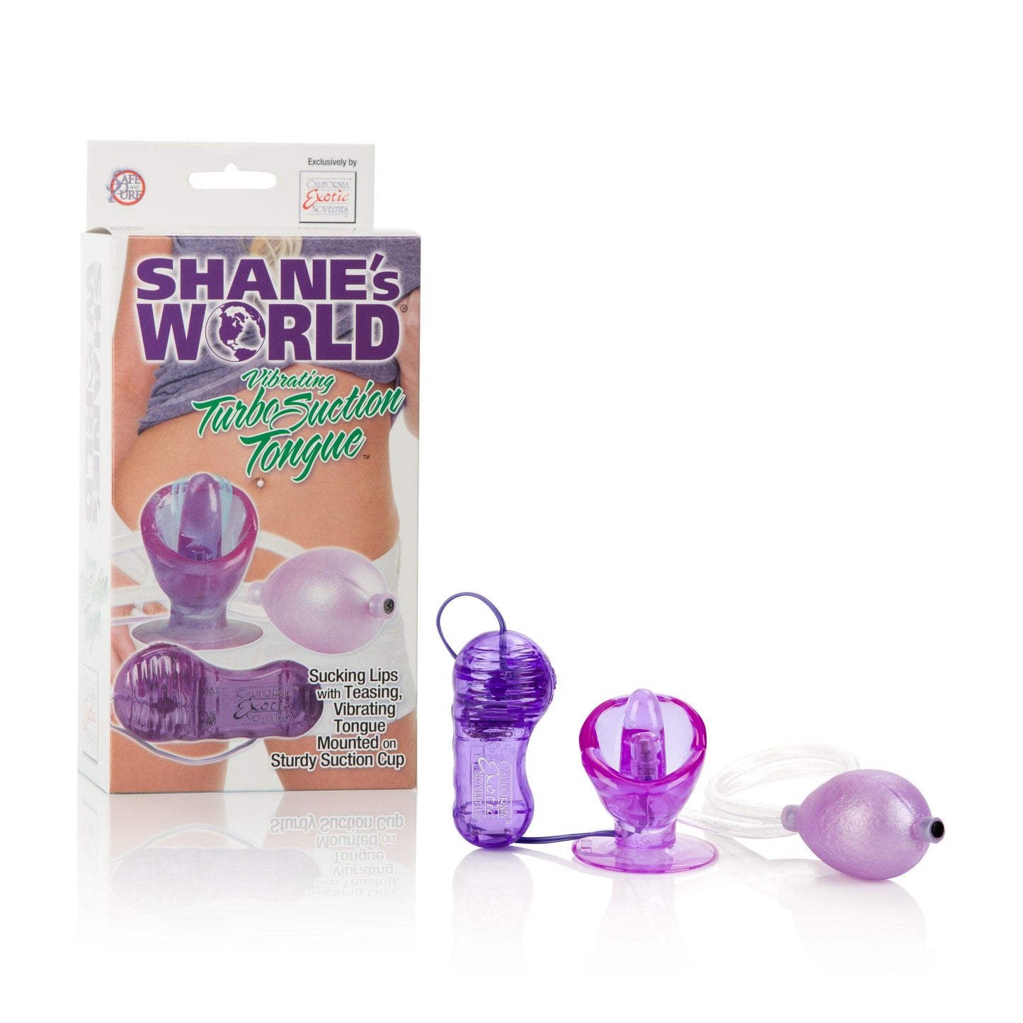 Shane's World Vibrating Turbo Suction Tongue - Purple - Love It Wet