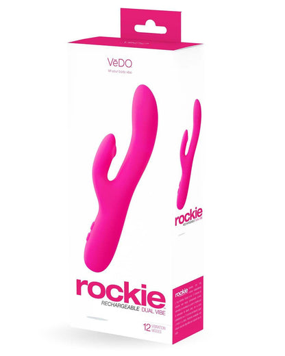 Rockie Dual Rechargeable Vibe - Foxy Pink - Love It Wet