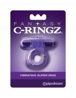 Fantasy C-Ringz Vibrating Super Ring Purple - Love It Wet