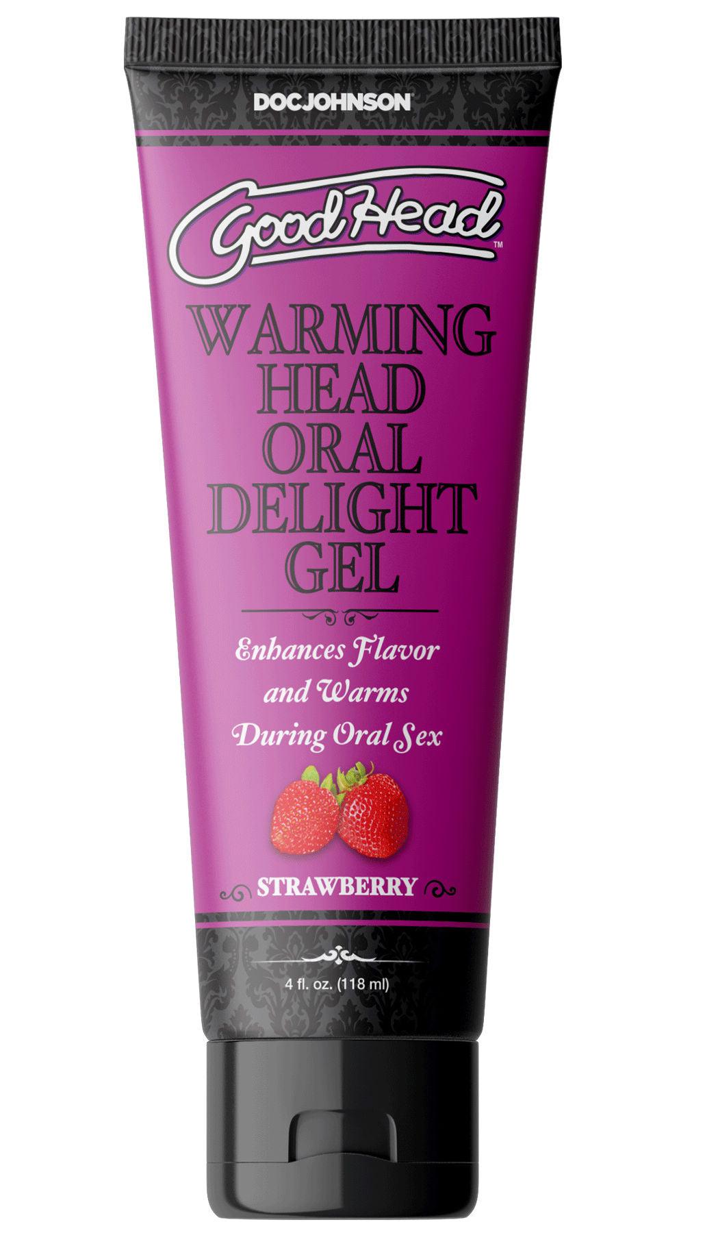 Goodhead - Warming Head Oral Delight Gel - Strawberry - 4 Fl. Oz. - Love It Wet