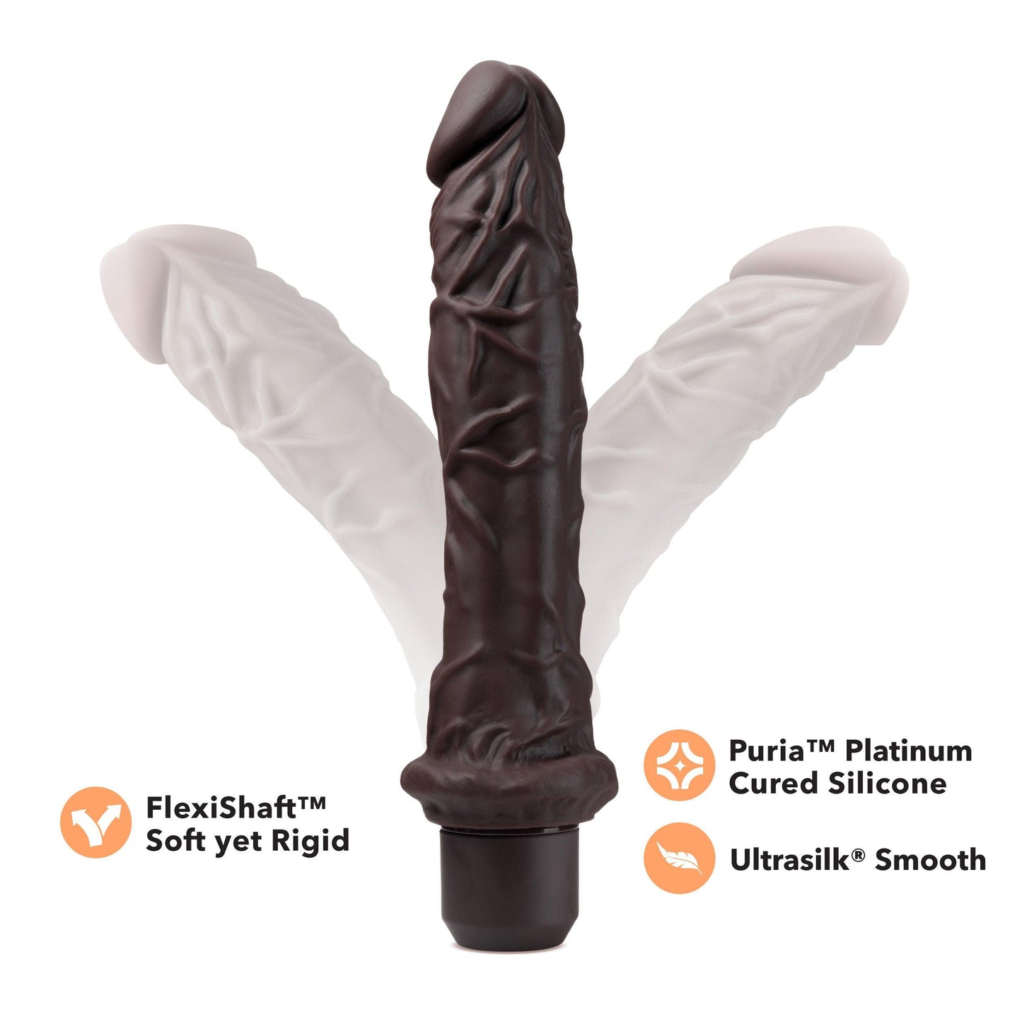 Dr. Skin Silicone - Dr. Richard - 9 Inch Vibrating Dildo -Beige - Love It Wet