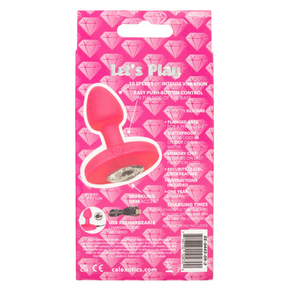 Cheeky Gems - Small Rechargeable Vibrating Probe - Vibrating Probe - Pink - Love It Wet