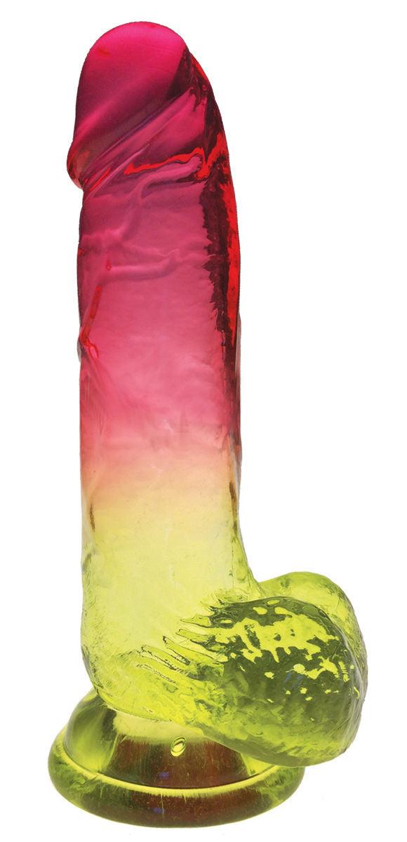 Shades - 8 Inch Gradient Dong - Pink and Plum - Love It Wet