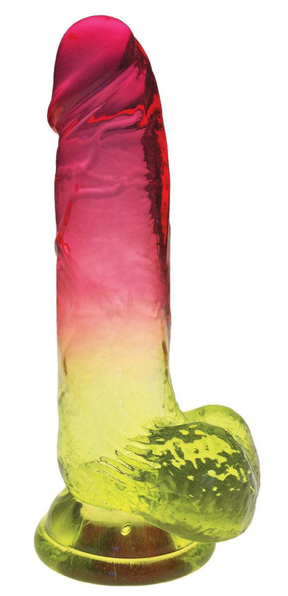 Shades - 8 Inch Gradient Dong - Pink and Plum - Love It Wet