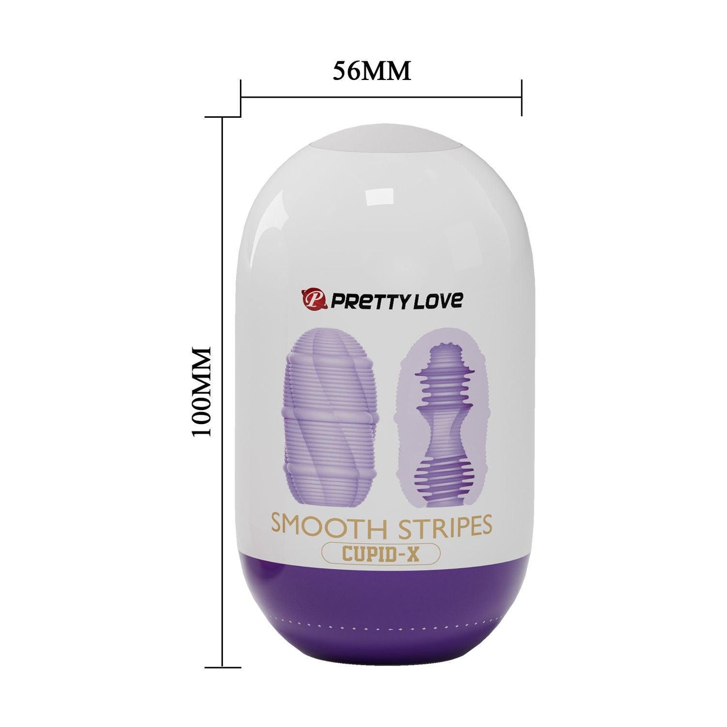 Pretty Love - Smooth Stripes Cupid-X - Purple - Love It Wet