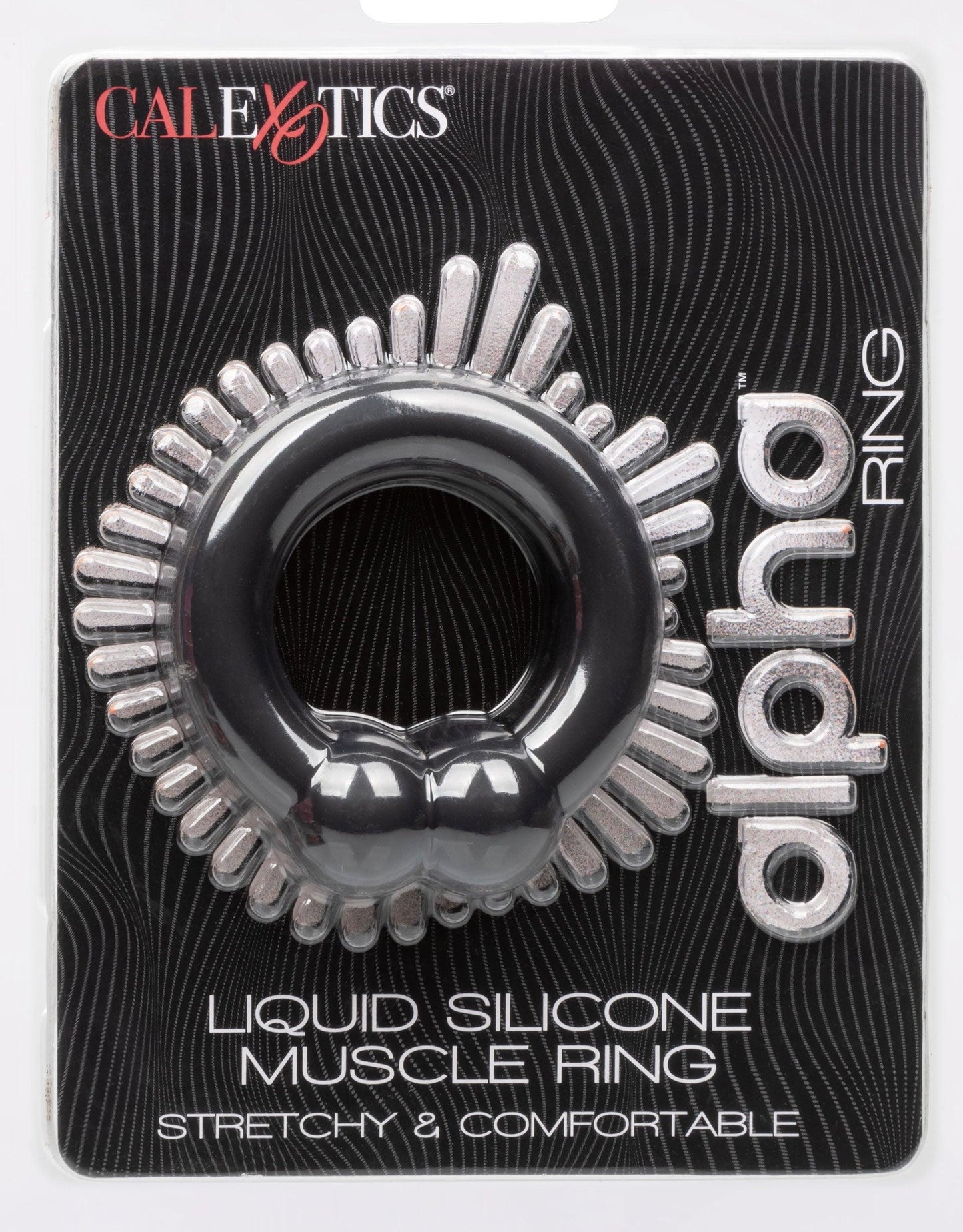 Alpha Liquid Silicone Muscle Ring - Black - Love It Wet