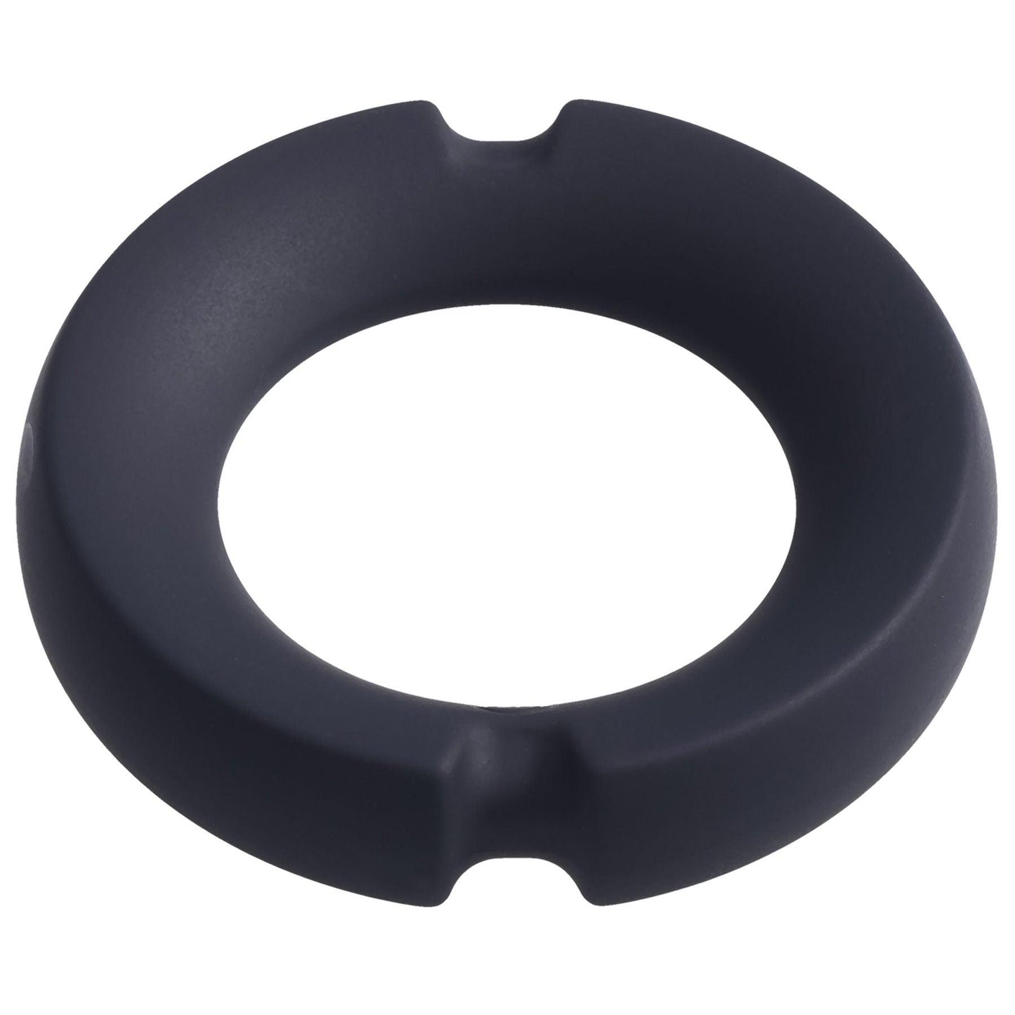 Merci - the Paradox - Silicone Covered Metal Cock Ring - 45mm - Black - Love It Wet