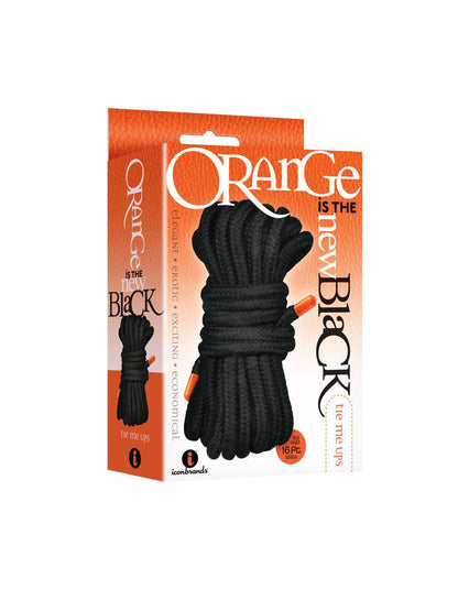 The 9's Orange Is the New Black Tie Me Ups - Black - Love It Wet