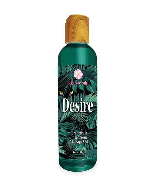 Desire Pheromone Massage Oil 4 Oz - Pink Grapefruit - Love It Wet