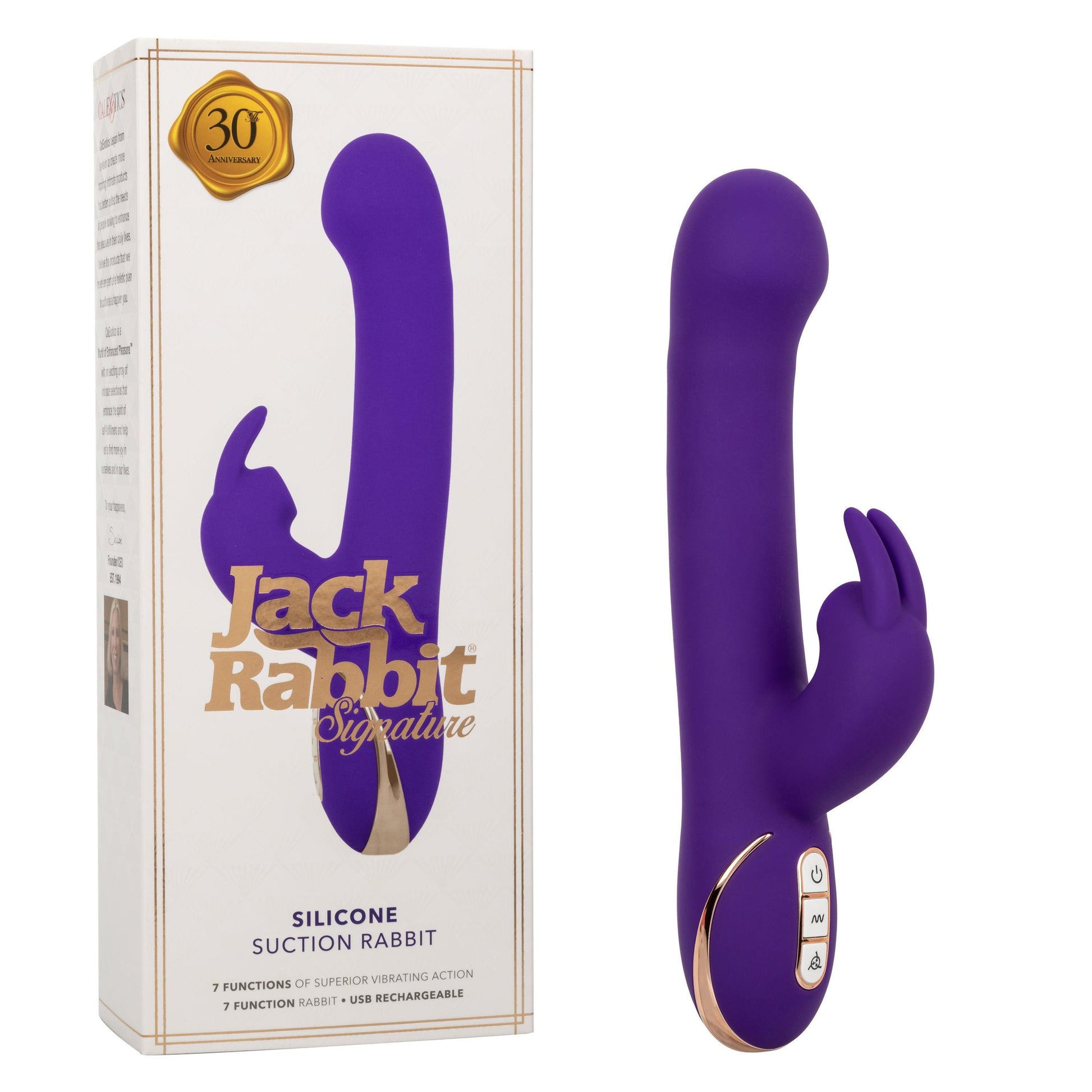 Jack Rabbit Signature Silicone Suction Rabbit - Purple - Love It Wet