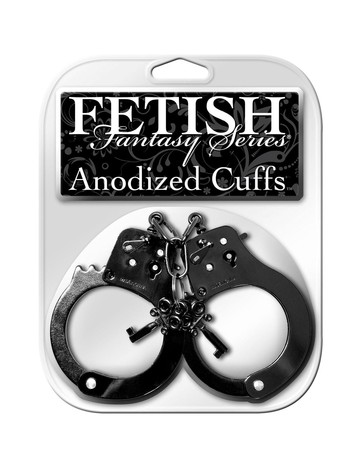 Fetish Fantasy Series Anodized Cuffs - Black - Love It Wet