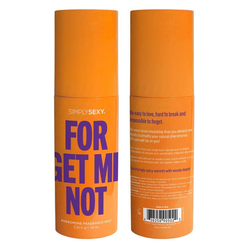 Forget Me Not - Pheromone Fragrance Mists 3.35 Oz - Love It Wet