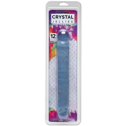 Crystal Jellies Jr Double Dong 12 Inch - Clear - Love It Wet