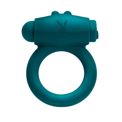 Playboy Pleasure - Bunny Buzzer - Cock Ring - Deep Teal - Love It Wet