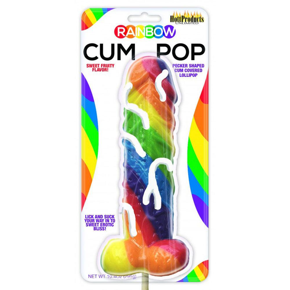 Rainbow Cum Pops Lollipop - Love It Wet