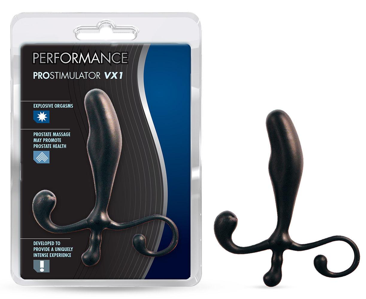 Vx1 Prostimulator Prostate Massager - Black - Love It Wet