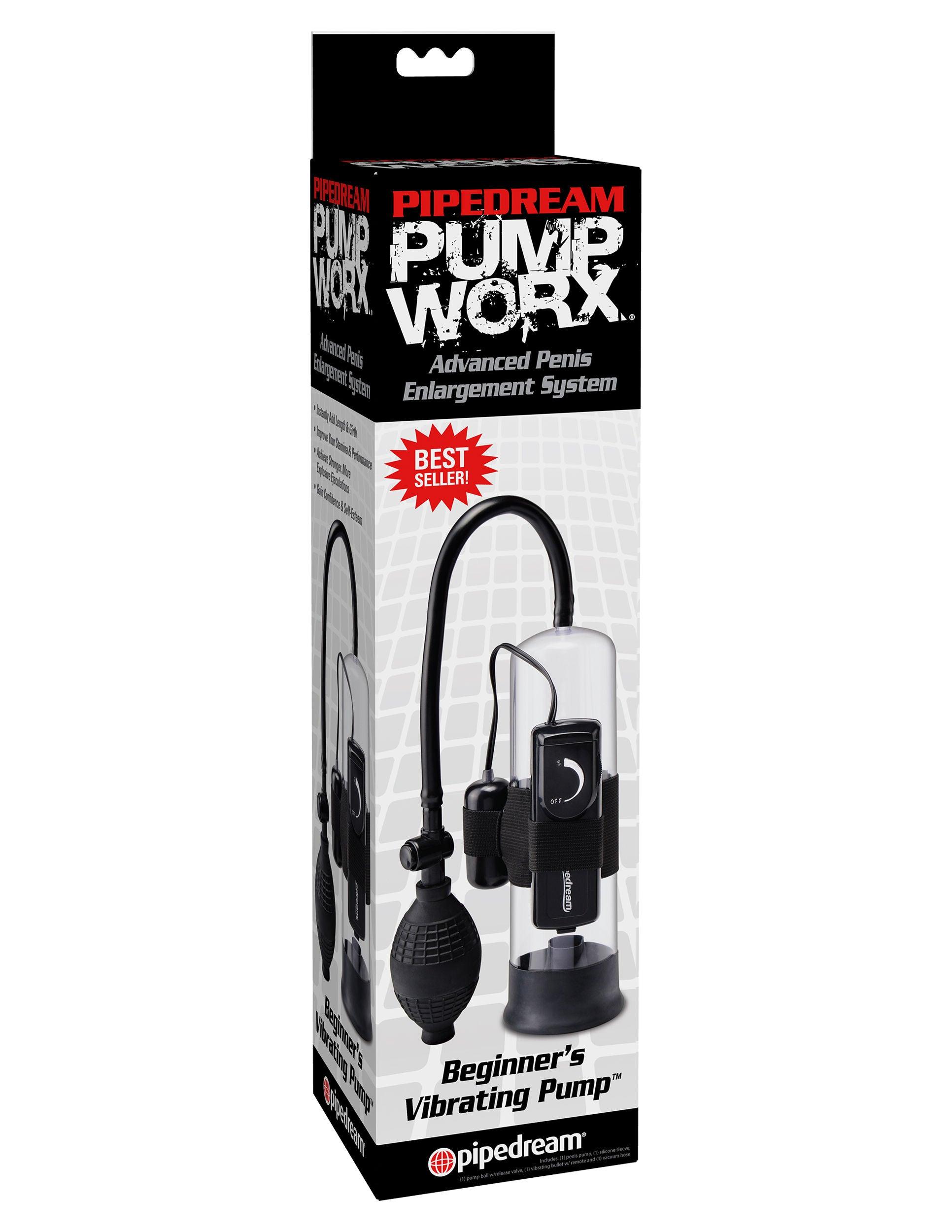 Pump Worx Beginners Vibrating Pump - Black - Love It Wet