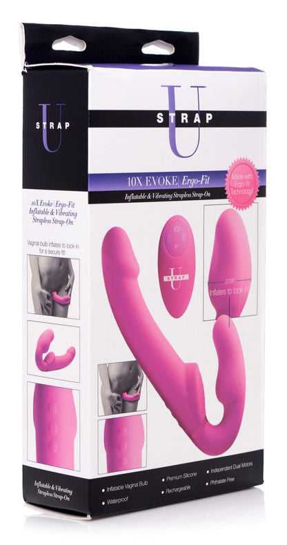 World's 1st Remote Control Inflatable Ergo-Fit Strapless Strap-On - Love It Wet